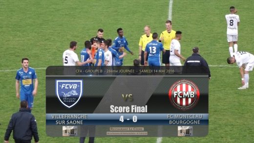 Foot – FCVB – FC Montceau Bourgogne 14/05/2016