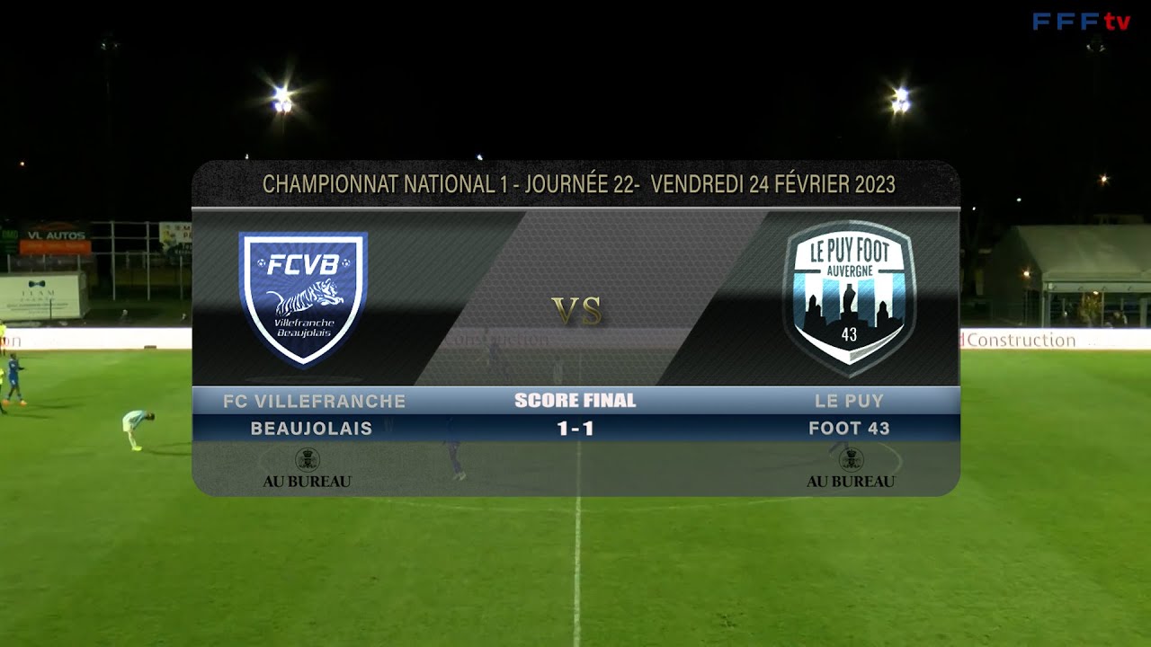 Foot Fcvb Vs Le Puy Foot Ma Tv En Beaujolais