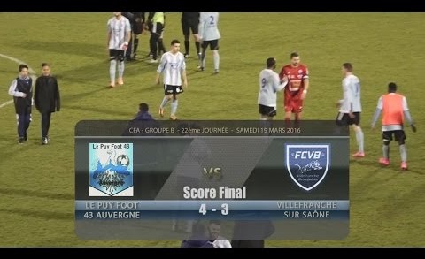 Foot – Le Puy – FCVB – 19 – 03 – 2016