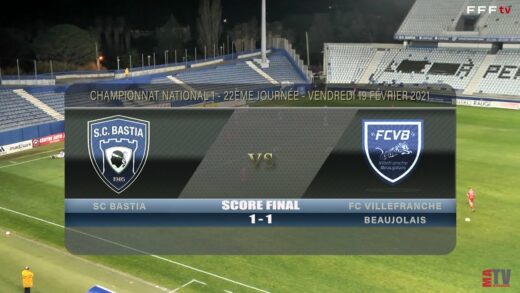 Foot - SC Bastia vs FCVB 19/02/2021