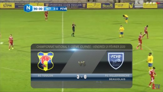 Foot - SC Toulon vs Villefranche 21/02/2020